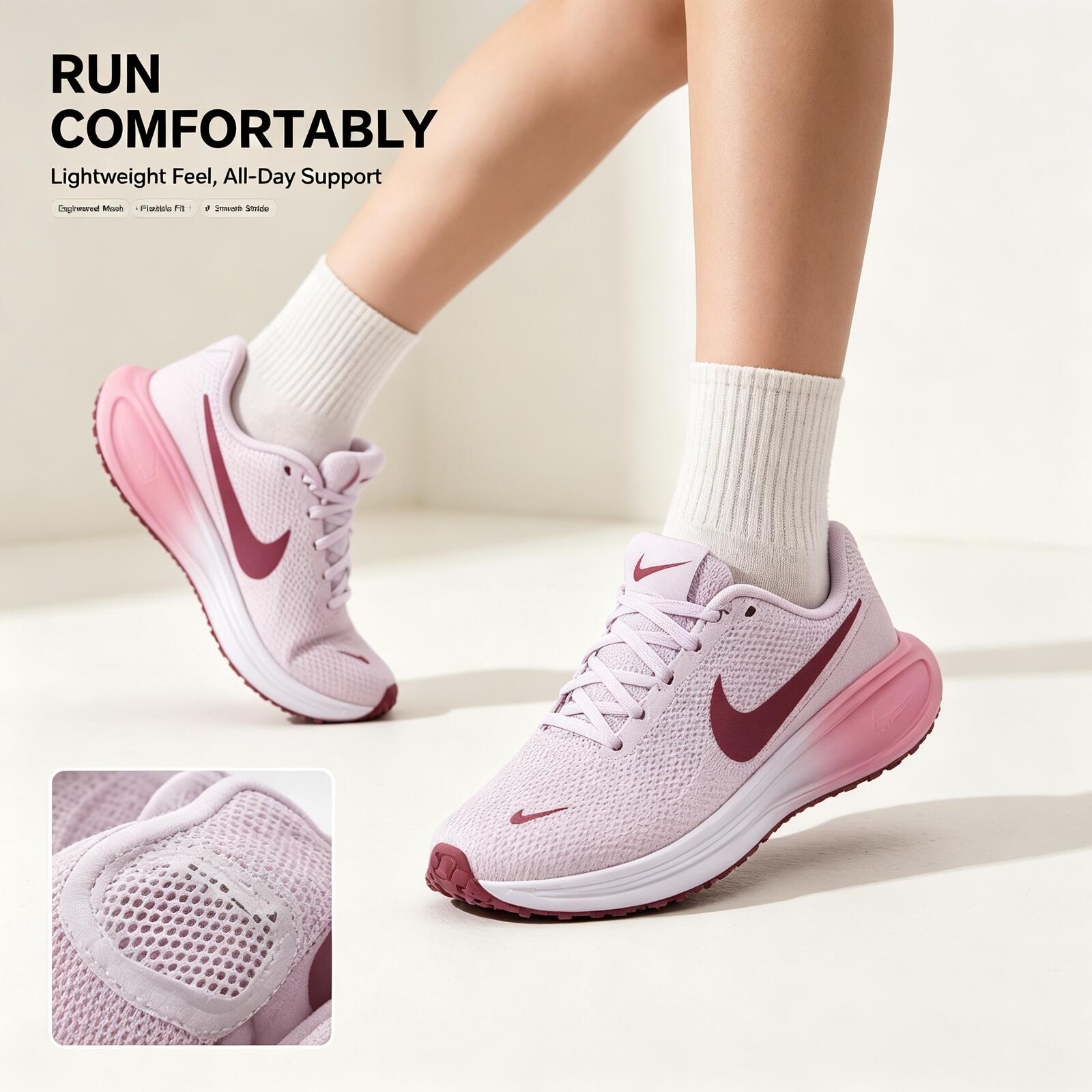 Nike Women Pink Running Shoes  - Women Shoes Running Nike review and price